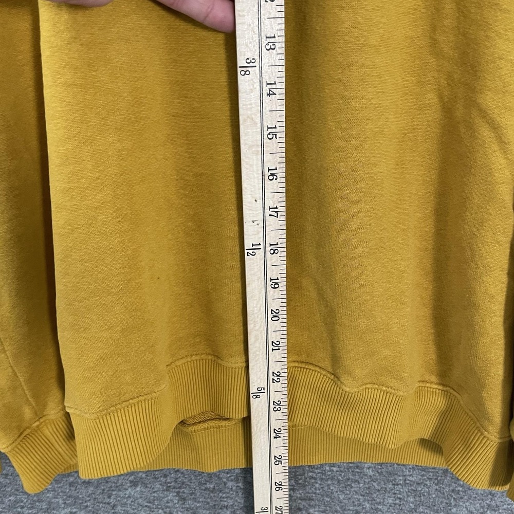 Jungmaven Sweatshirt Mens Large Yellow Bonfire Hemp Cotton Crewneck Made USA - Picture 2 of 8
